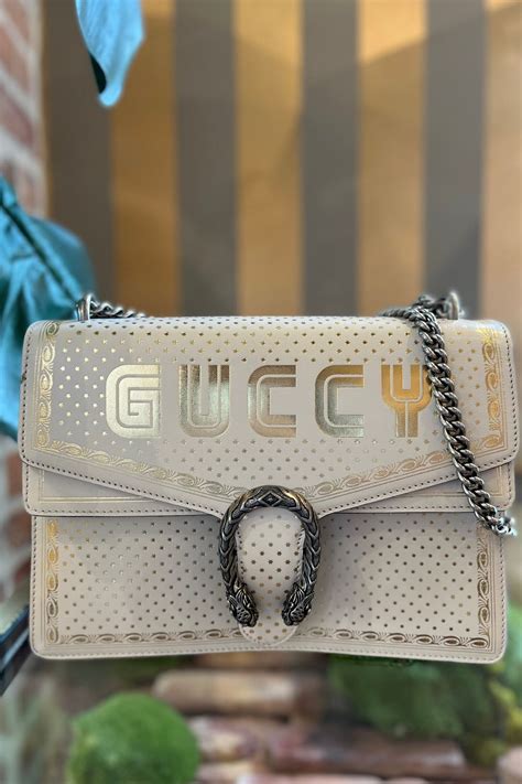 GUCCI X SEGA Calfskin GUCCY Stars Medium Dionysus 